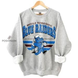 Middle Tennessee Blue Raiders Football Ncaa Sweatshirt Grey
